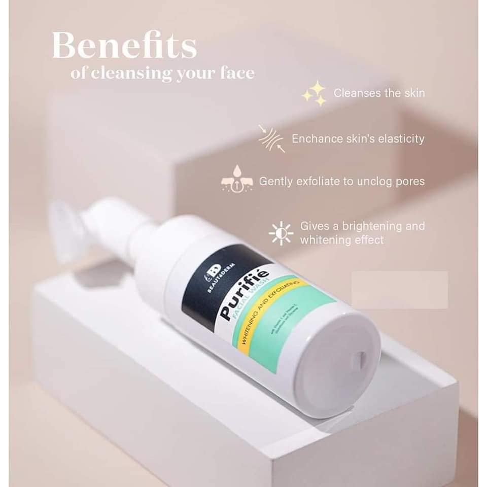 Purifié Facial Wash with Brush (100ml) Beautederm New Zealand