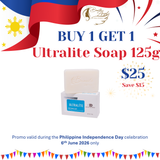 Fiestang Pinoy Promo for Ultralite Whitening Soap 125g BOGO
