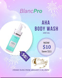 Glow Start Promo for BlancPro AHA Body Wash 100ml