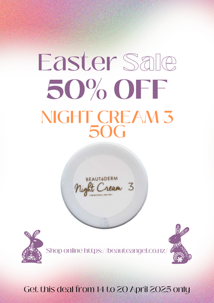 Easter SALE for Night Cream 3 (50g) 50% OFF