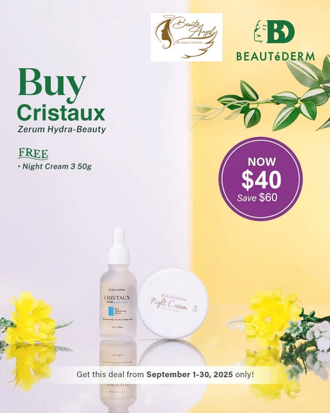 Brighter BER Bundle Promo for Cristaux Zerum Hydra-Beauty Skin Brightening Serum 30ml
