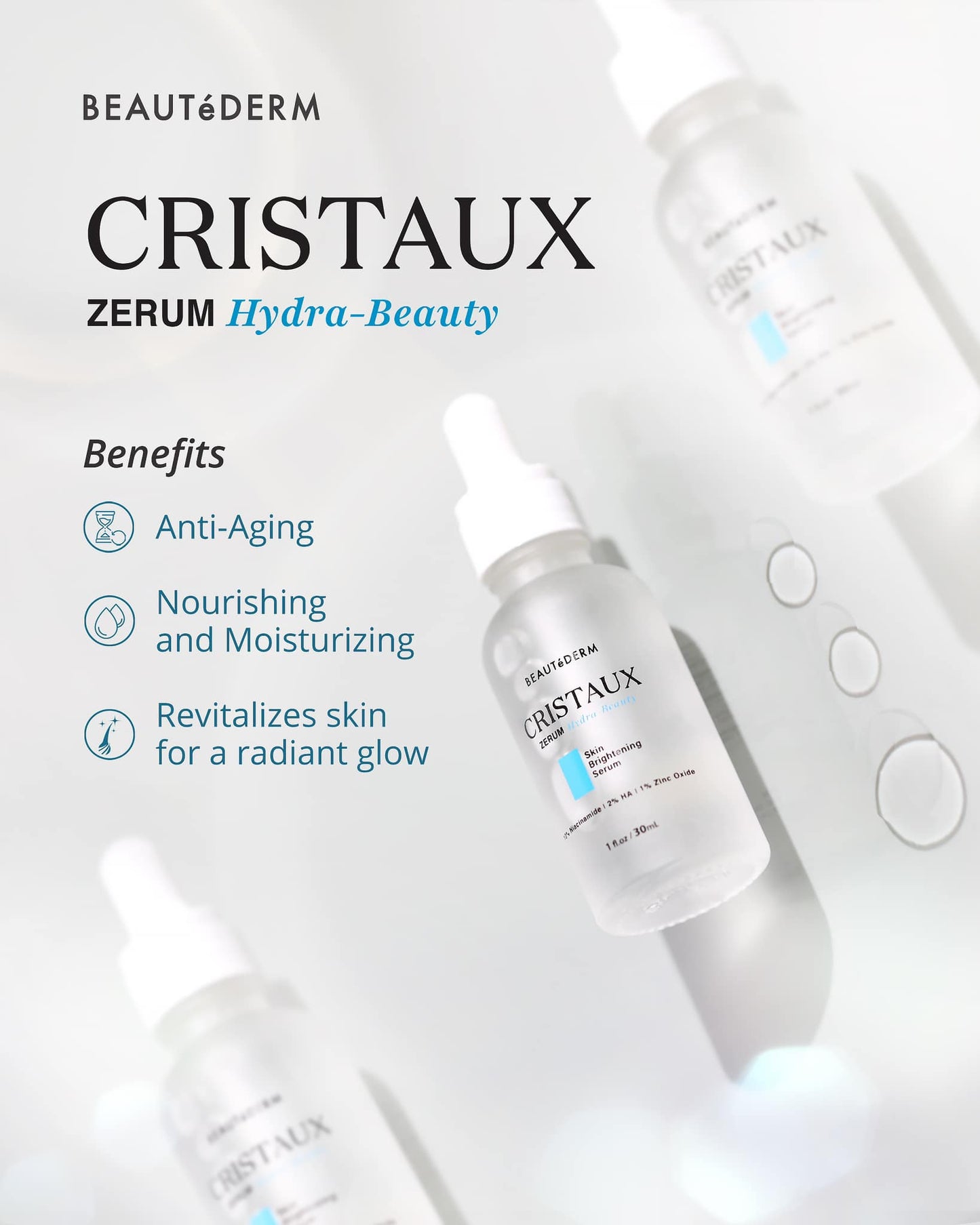 Beautéful OCT-offers for Cristaux Zerum Hydra-Beauty Skin Brightening Serum 30ml