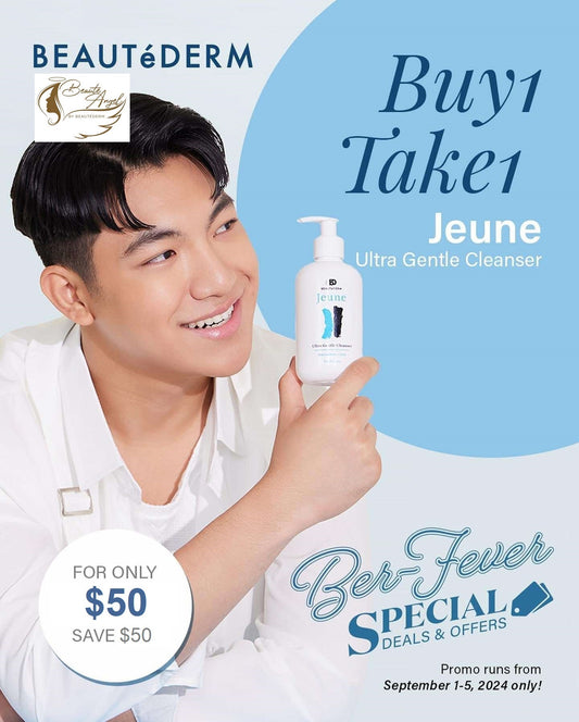 Ber-Fever Promo for Jeune Total Face & Body Cleanser 250ml with Niaciamide & Cica