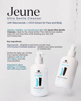 Jeune Total Face & Body Cleanser 250ml with Niaciamide & Cica
