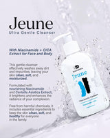 Jeune Total Face & Body Cleanser 250ml with Niaciamide & Cica