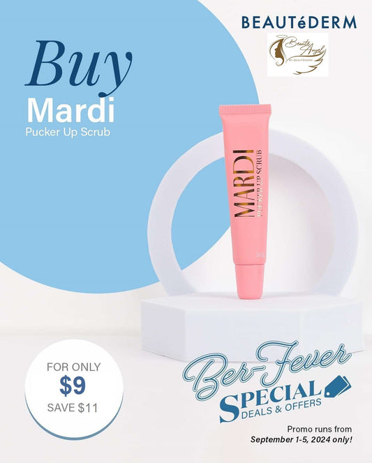 Ber-Fever Promo for MARDI Cosmetics Pucker Up Lip Scrub 20g