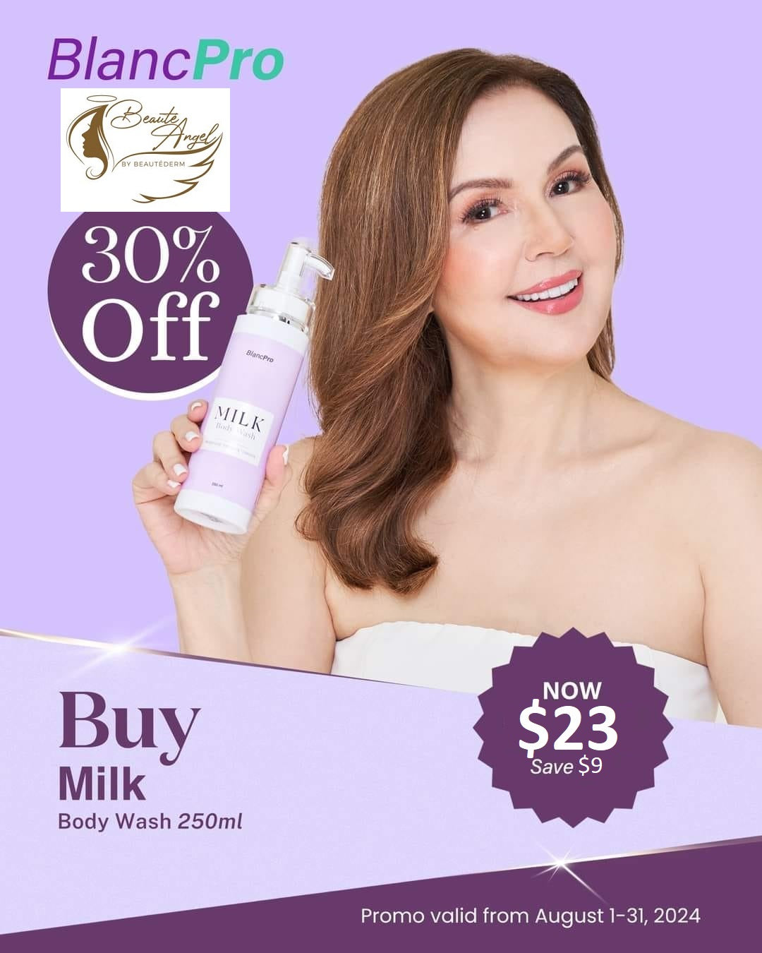 Dashing Deals for BlancPro Milk Body Wash 250ml