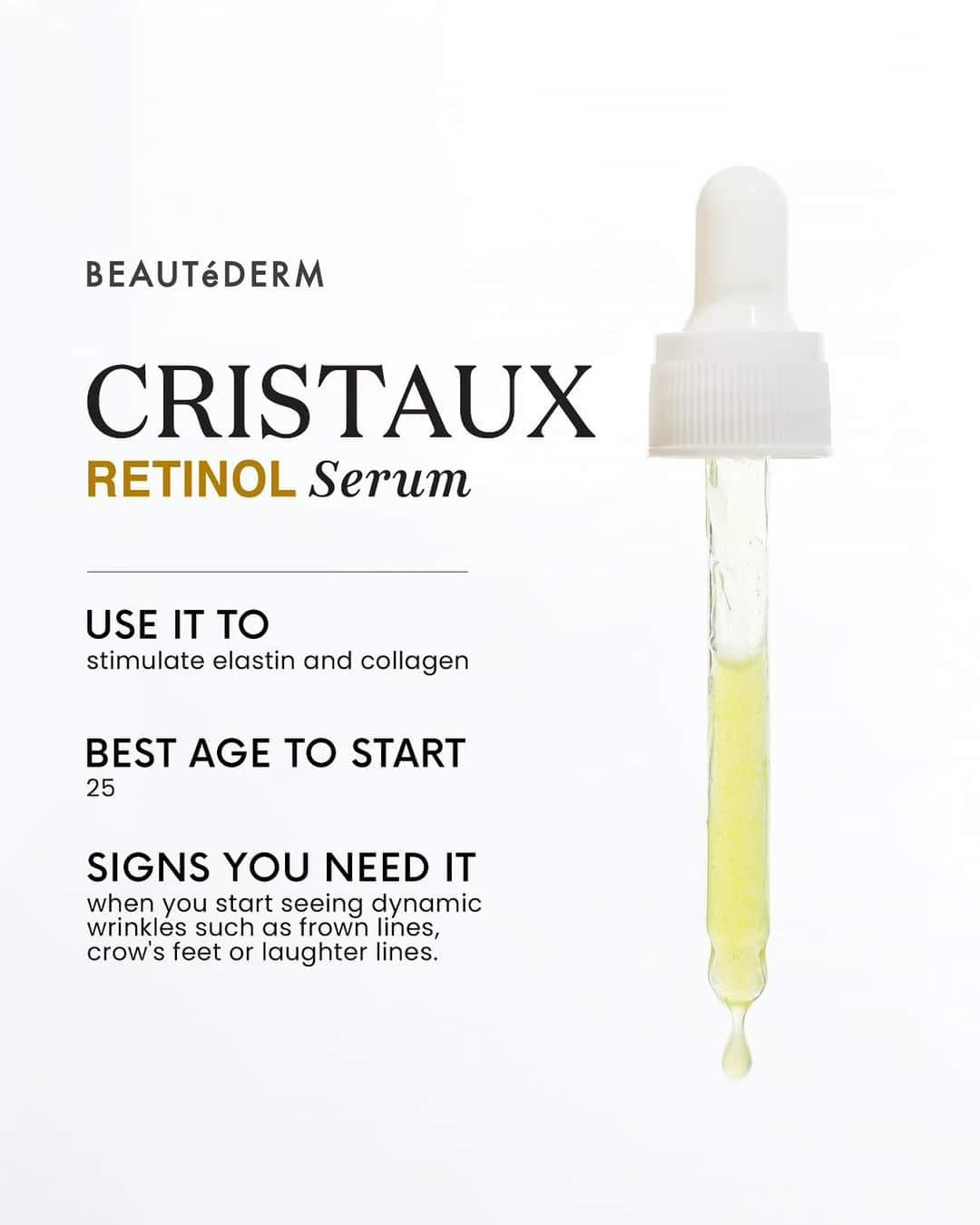 Beautéful OCT-offers for Cristaux Retinol Serum Skin Repair 30ml