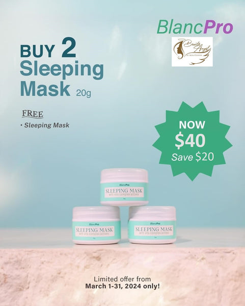 March promo for BlancPro Sleeping Mask with Vita Complex 30g