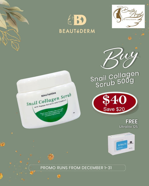 Merry Glow Round Promo Snail Collagen Body Scrub 500g