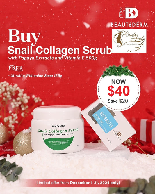 Holiday Slay for Snail Collagen Body Scrub 500g