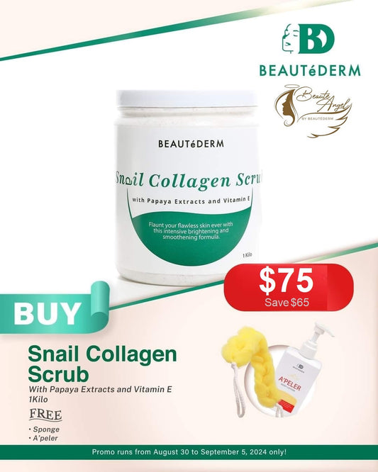 Ber-Fever Promo for  Snail Collagen Body Scrub 1kg