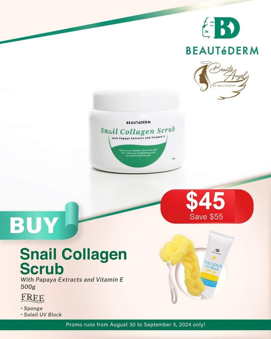 Ber-Fever Promo for  Snail Collagen Body Scrub 500g