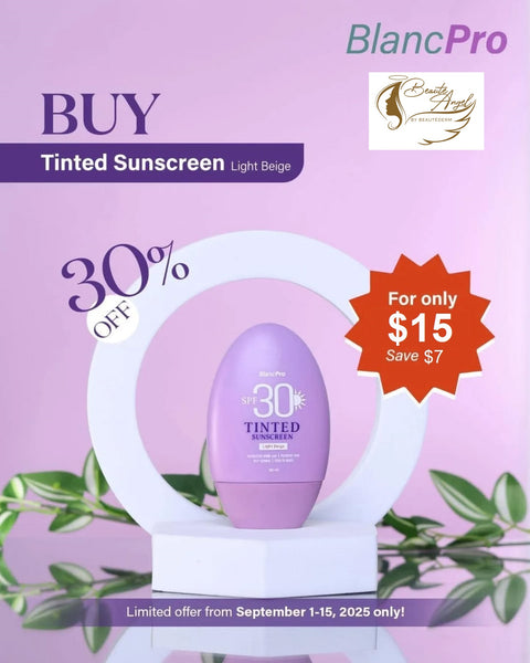 September Glow Specials for BlancPro Tinted Sunscreen 50ml (light beige)