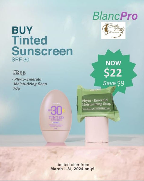 March Promo for BlancPro Tinted Sunscreen 50ml (light beige)