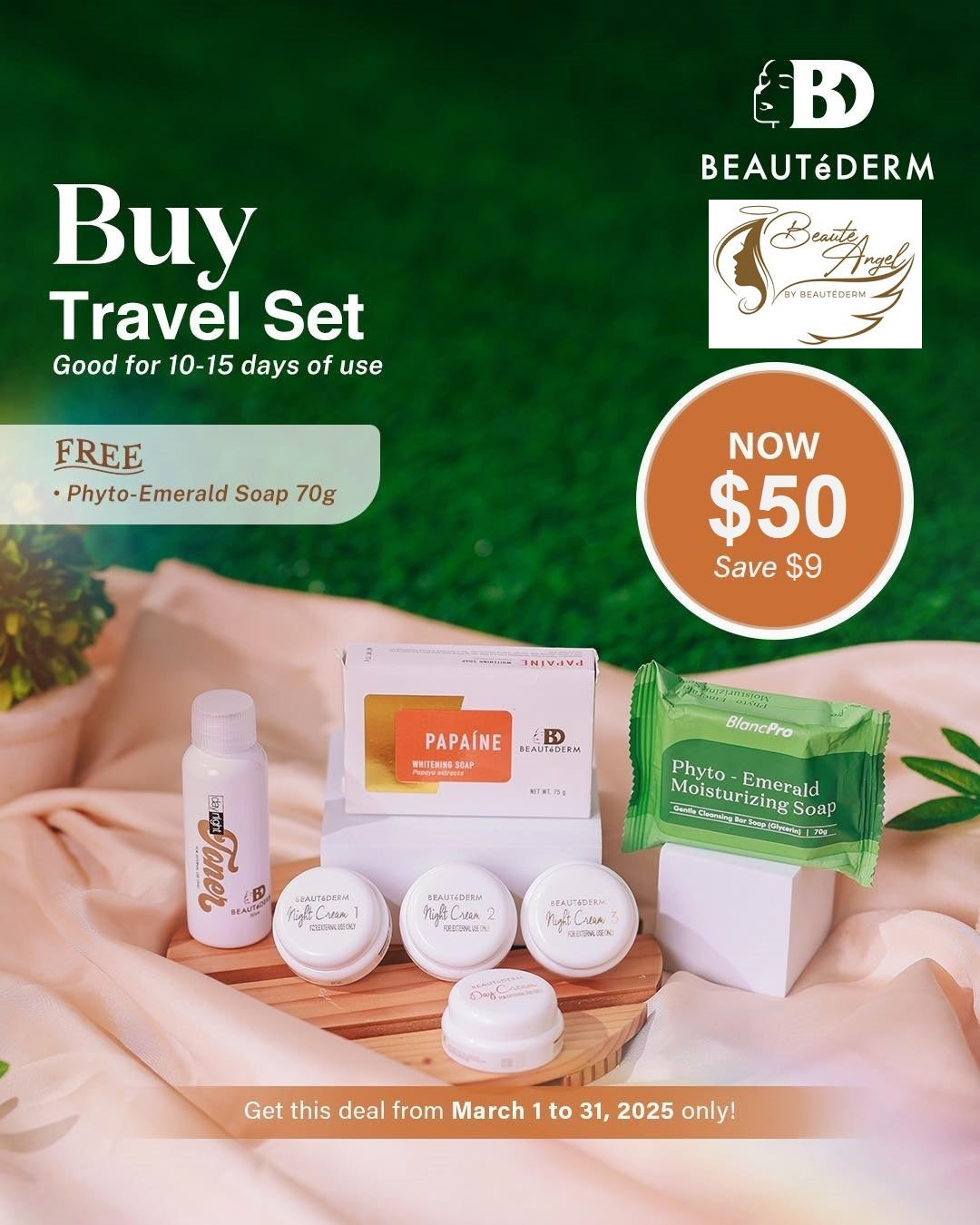 𝐑𝐄𝐀𝐃𝐘, 𝐒𝐄𝐓, 𝐌𝐀𝐑𝐂𝐇 promo for Beauté Set Travel Pack