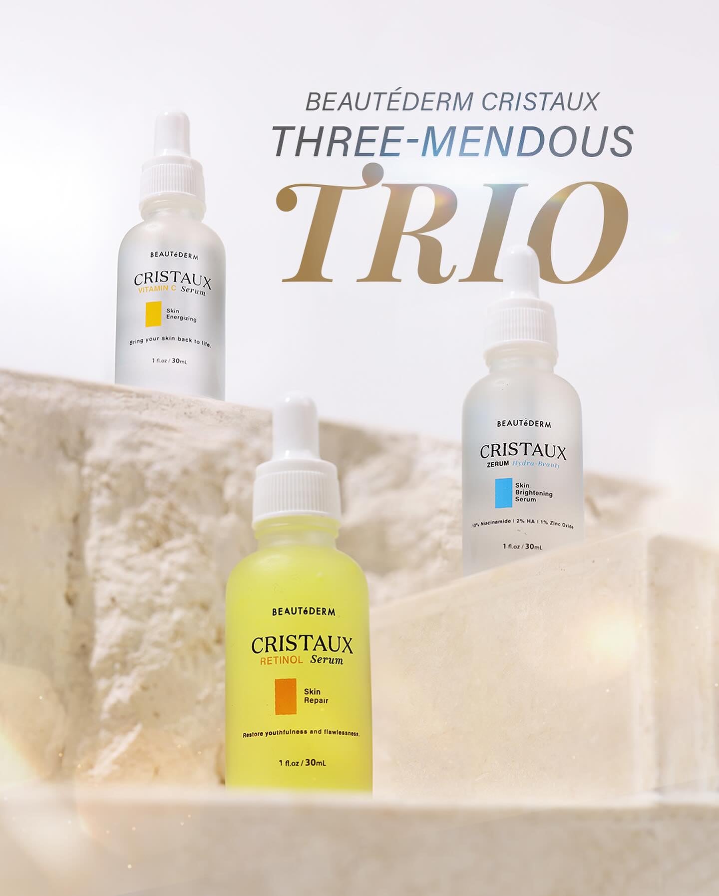 Ber-Fever Promo for Cristaux Three-mendous Trio