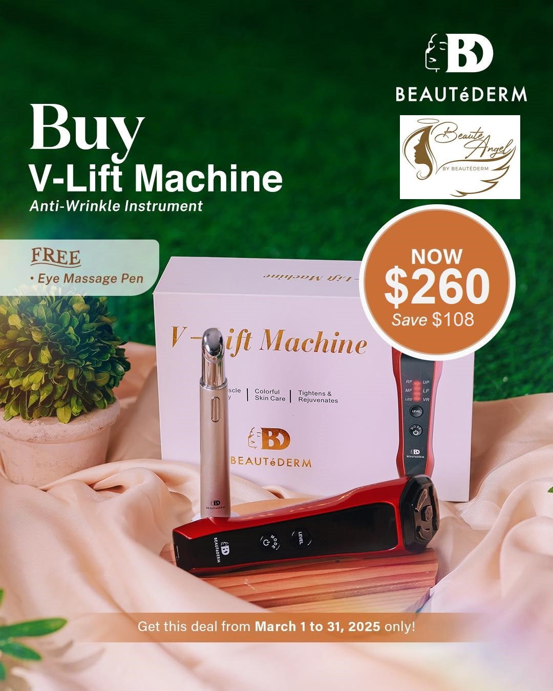 𝐑𝐄𝐀𝐃𝐘, 𝐒𝐄𝐓, 𝐌𝐀𝐑𝐂𝐇 promo for V-Lift Machine