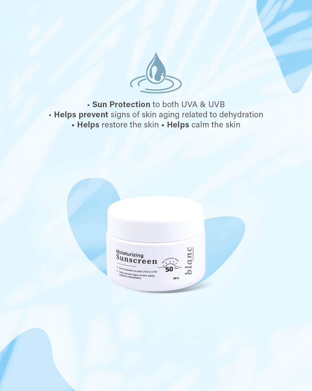 BLANC Moisturizing Sunscreen SPF 50+ 20G